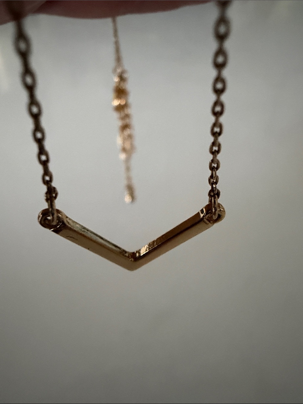 Uncommon James Gold V-Bar Pendant Necklace - Picture 3 of 3